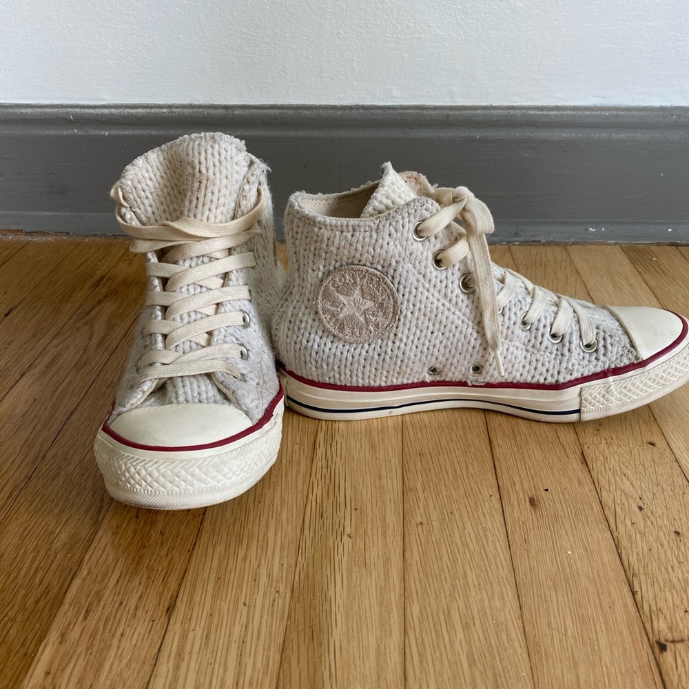 Rare & Unique Yarn Knit Converse All Star High Top